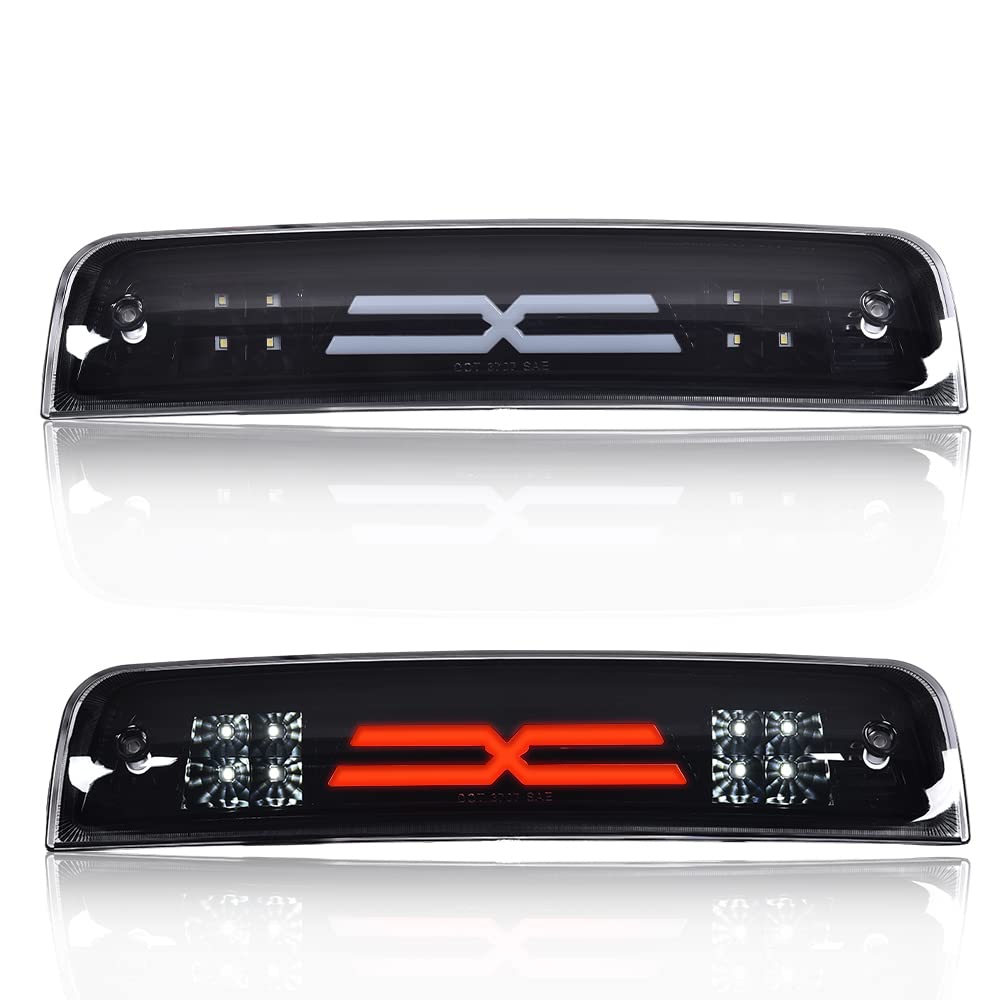 Pit66 Led Bar 3Rd Brake Light, Compatible With 2009-2017 Dodge Ram 1500 2500 3500 X Type High Mount Stop Light Rear Tail Cargo L