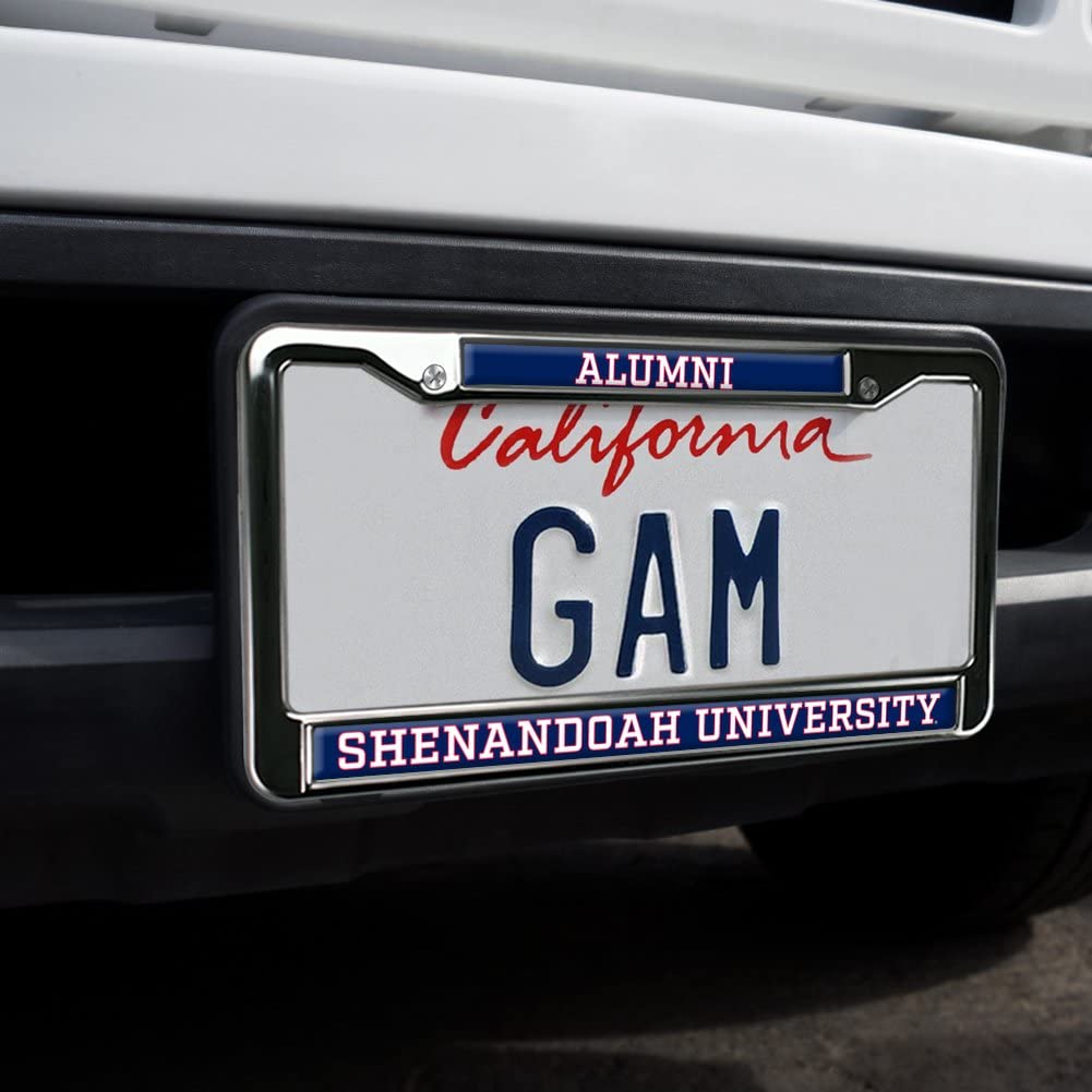 Shenandoah University Alumni Logo Full Size Standard License Plate Metal Frame