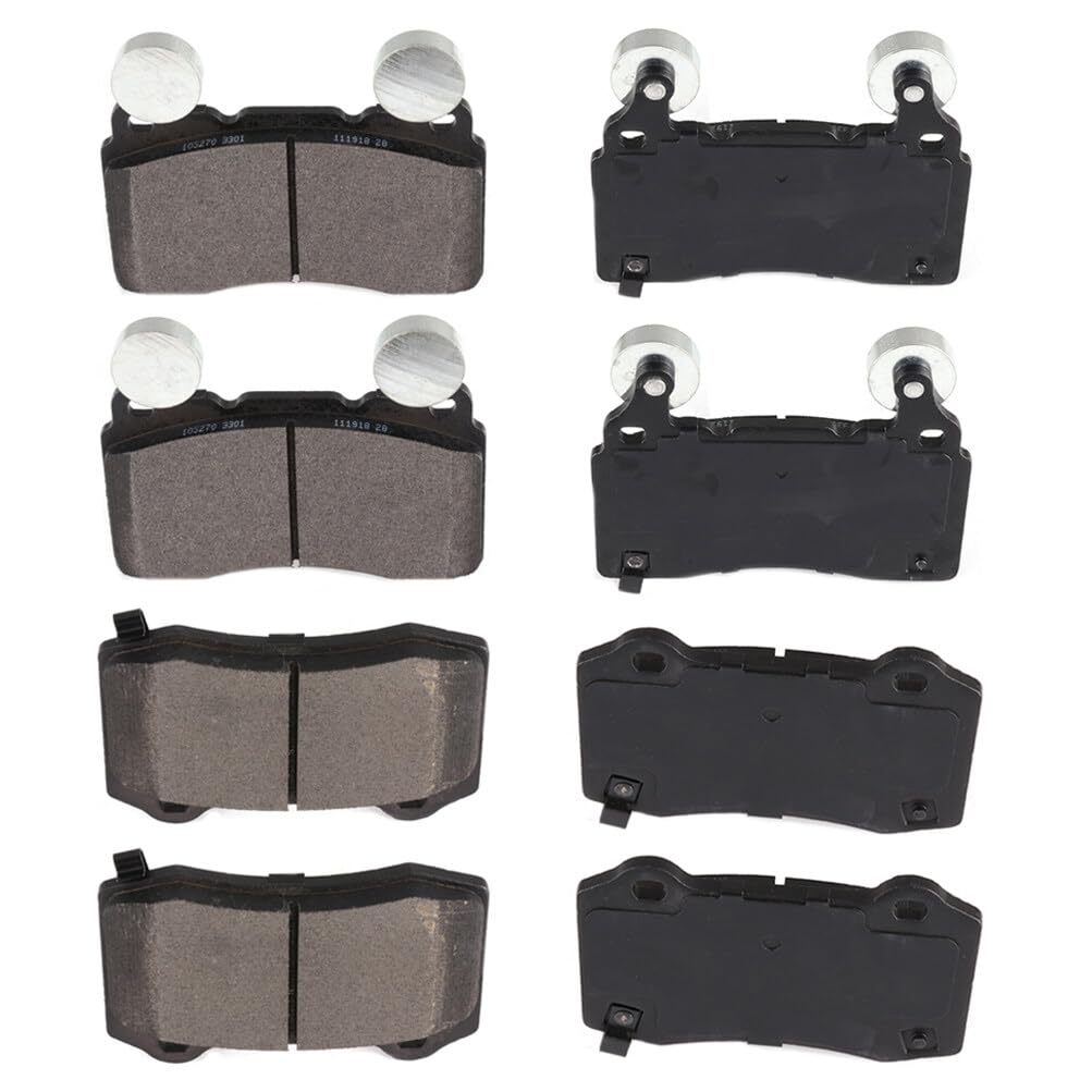 Eccpp D1474-8673 D1053-7958 Front & Rear Semi Metallic Disc Brake Pad Set Fit For Chevrolet Camaro 2010-2015