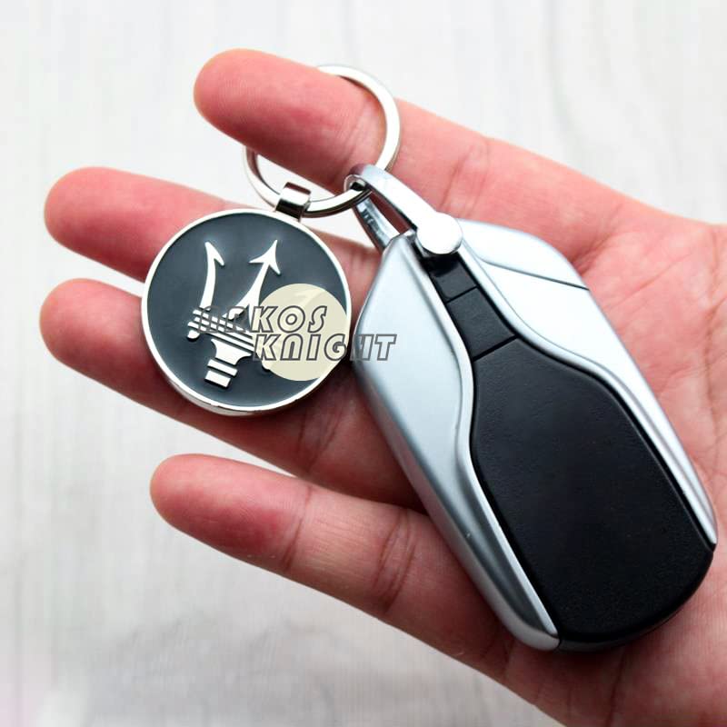 ARKOSKNIGHT Creative Car Logo Keychain for Car 3D Chrome Metal Alloy Key Chain Gifts for Women and Men Keyring Universal Size(Me