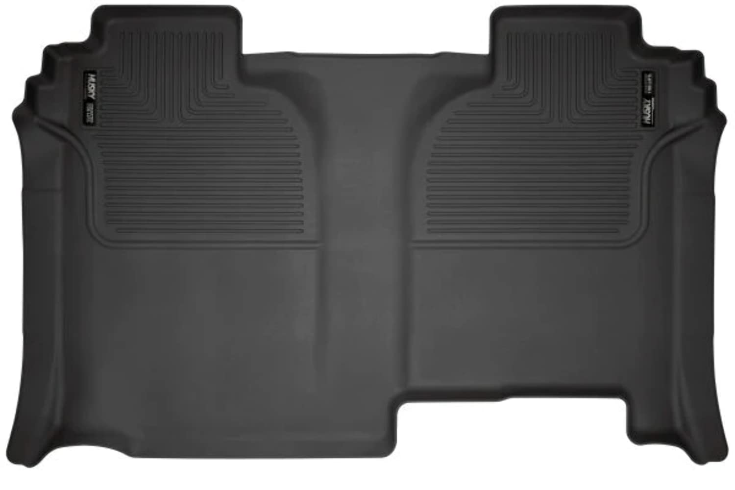 Husky Liners X-Act Contour Floor Mats | Fits 2019 - 2024 Chevrolet Silverado & Gmc Sierra 1500 Crew Cab; 2020 - 2024 Chevrolet Silverado & Gmc Sierra 2500/3500 Crew Cab | 2Nd Row, 1-Pc Black - 52051