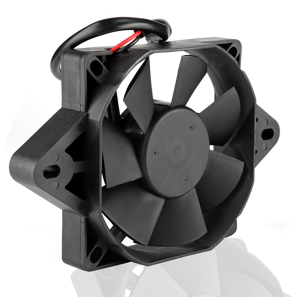 Acouto Motorcycle Radiator Fan Electric Engine Cooling Fan 12V ATV Cooling Fan Radiator Universal for Motorcycle ATV Go Kart Qua