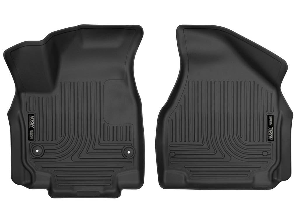 Husky Liners Weatherbeater Floor Mats | Fits 2017 - 2024 Chrysler Pacifica; 2020 - 2024 Chrysler Voyager | Front Row, 2-pc Black