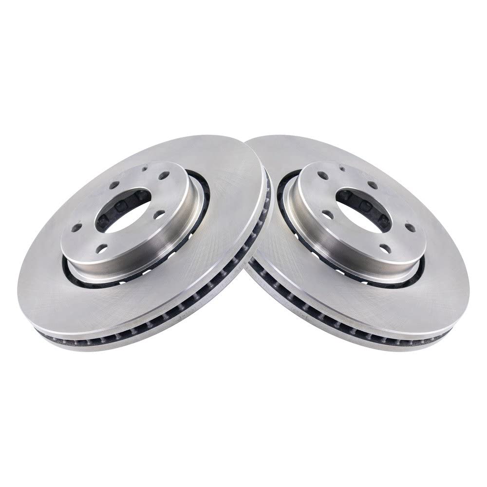 Trq Front Brake Rotors Set Vented Compatible With 2016-2024 Mazda Cx-5