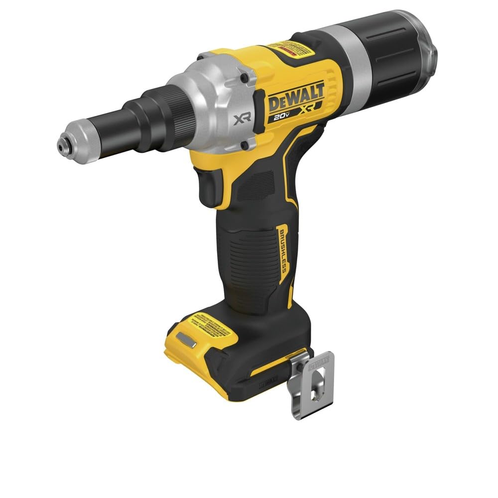 DEWALT 20V MAX XR Cordless Rivet Tool, 1/4'', Bare Tool Only (DCF414B)