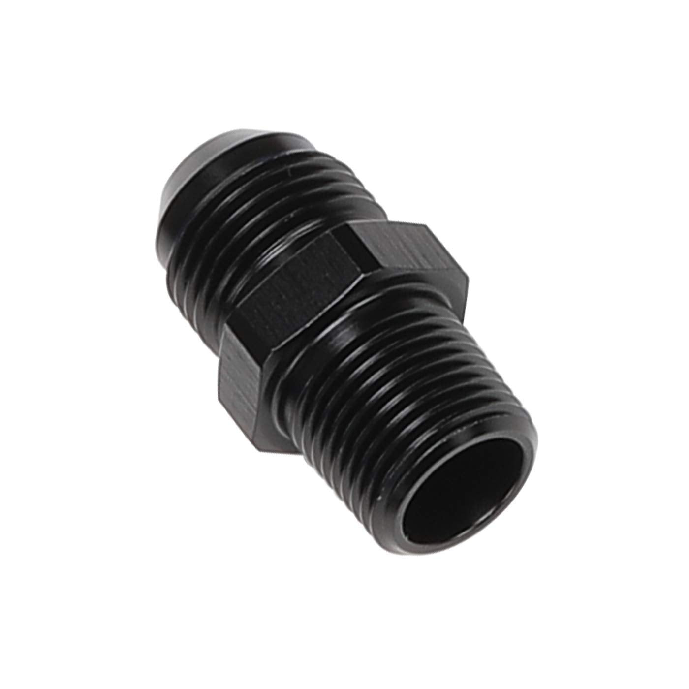 Ac Performance Male 1/2'' Npt To -8 An Flare Adapter Straight Aluminum Black