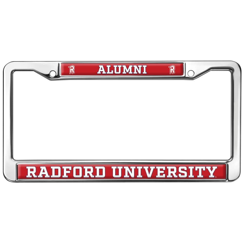 Radford University Alumni Logo Full Size Standard License Plate Metal Frame