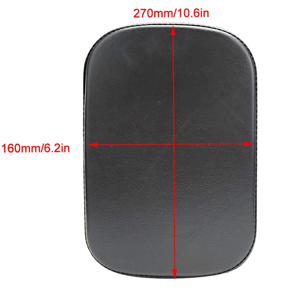 Kimiss Motorcycle Seat Cushion, Motorcycle Universal Pillion Pad Rear Seat Cushion Passenger Saddle With 8 Suction Cup