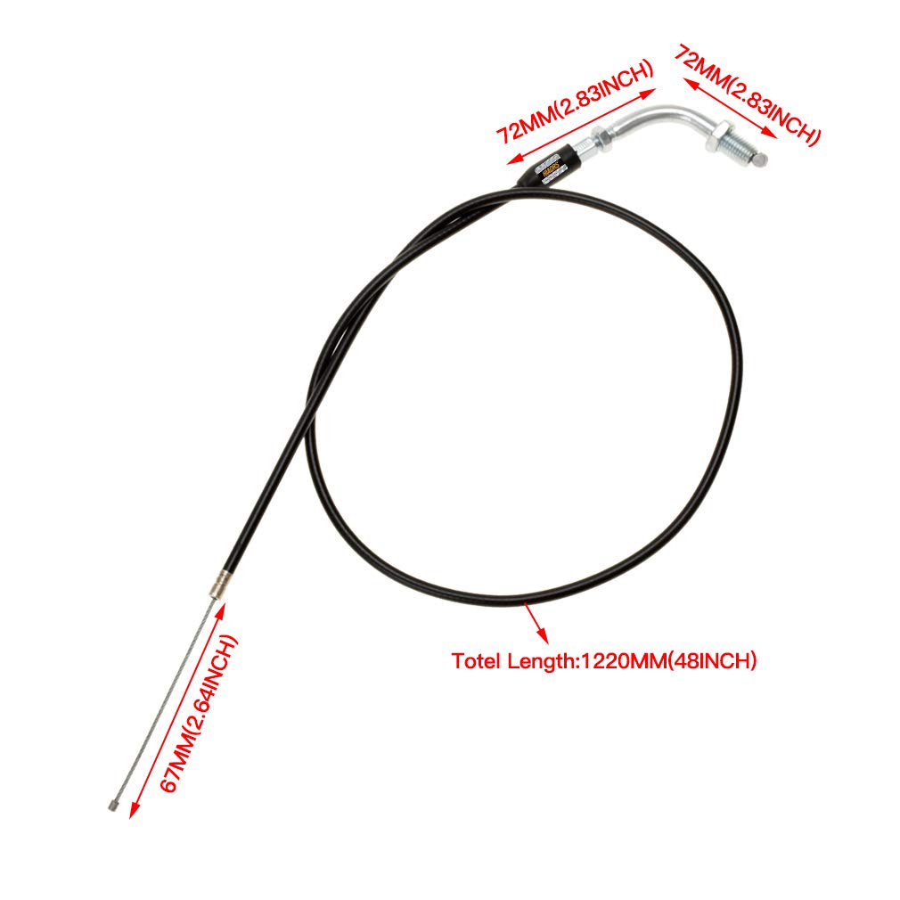Hiaors 48 Inch Throttle Cable For 70Cc 90Cc 110Cc 125Cc Honda Crf50 Xr50 Xr Crf 50 Sdg Ssr Parts Roketa Dirt Pit Bike