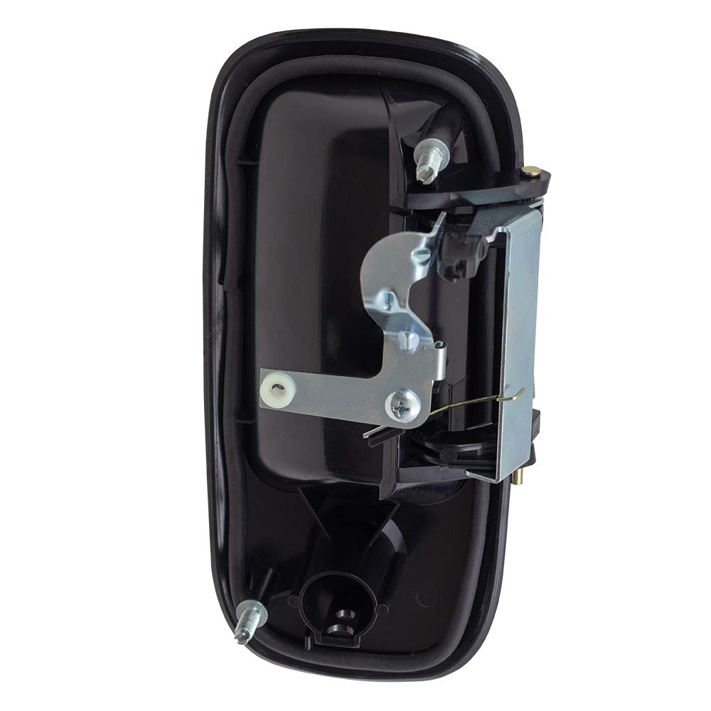 Autoandart Brock Aftermarket Replacement Front Driver Left Passenger Right Outside Door Handle Textured Black Set Compatible Wit