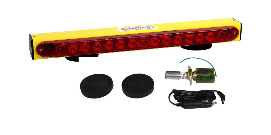 22 Sun Light Wireless Tow Light Bar With 4 Pin Flat Transmitter