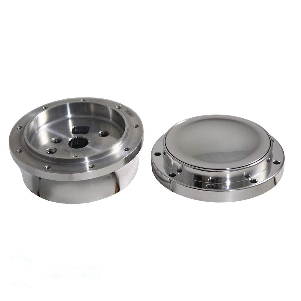 Flashpower Steering Wheel Short Adapter 9 Bolt And Horn Button Polished