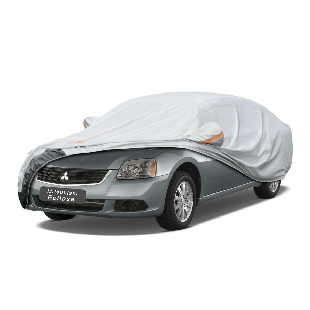 Gunhyi 6 Layer Car Cover Custom Fit Mitsubishi Eclipse (2005-2025) Waterproof All Weather, Heavy Duty Outdoor Snow Sun Rain Uv P