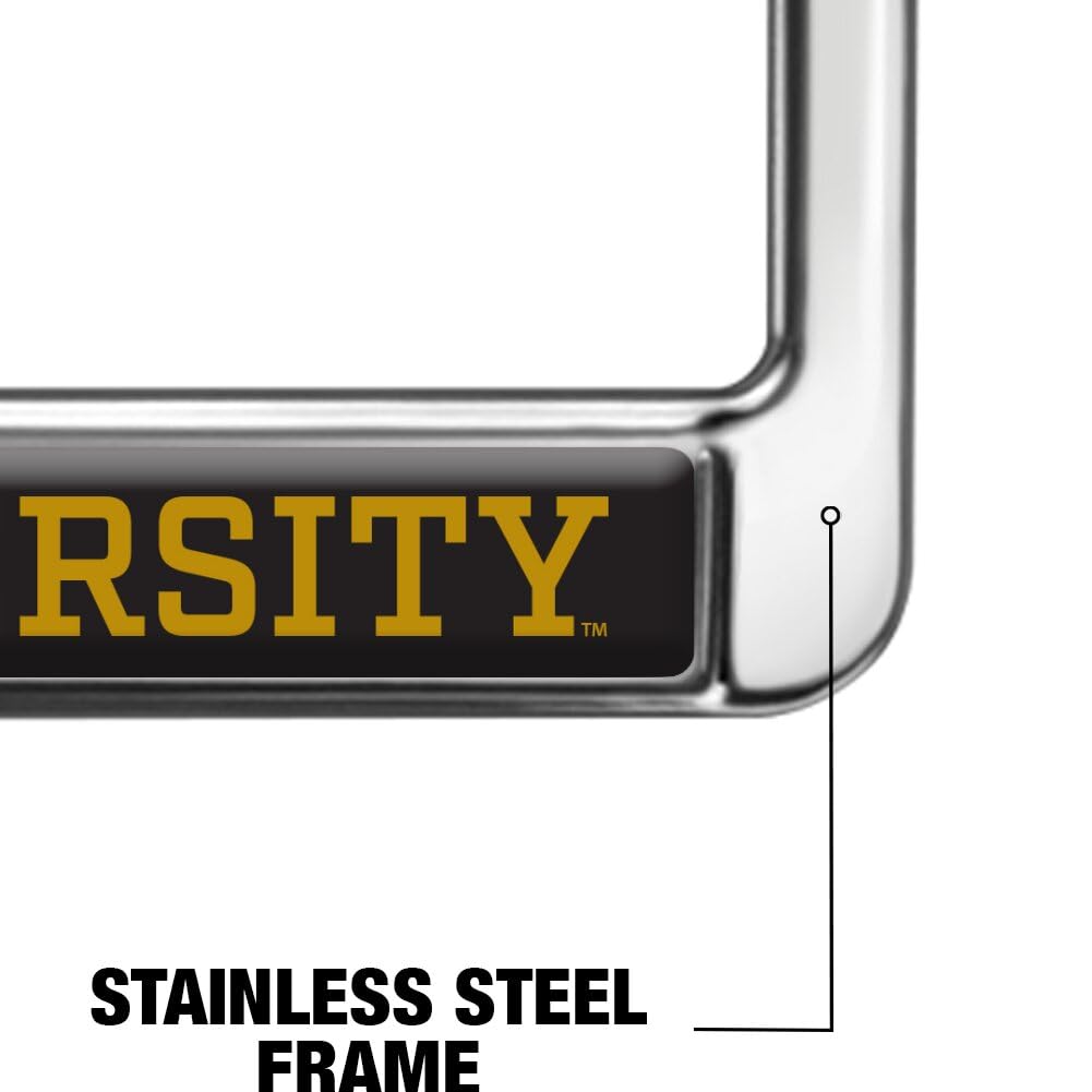 GRAPHICS & MORE Metal License Plate Frame - Emporia State University Alumni, Full Size, Hornets Color
