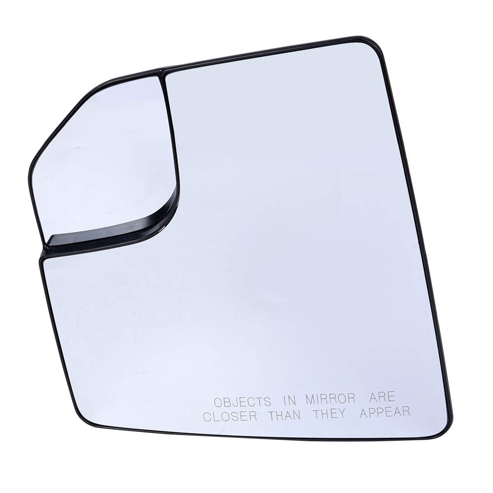 PIT66 Mirror Glass, Compatible with 2015-2020 Ford F150 Pickup Truck, Left Side Non-Heated with Backing Plate, FL3Z17K707A