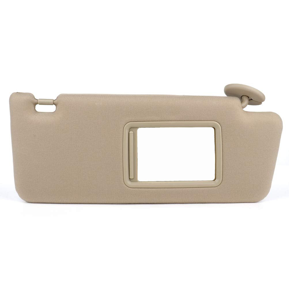 Scitoo Beige Right Passenger Side Interior Sun Visor Fit For Toyota For Tacoma 2005-2014 Without Sunroof (Oe:74320-04181-E1,7432