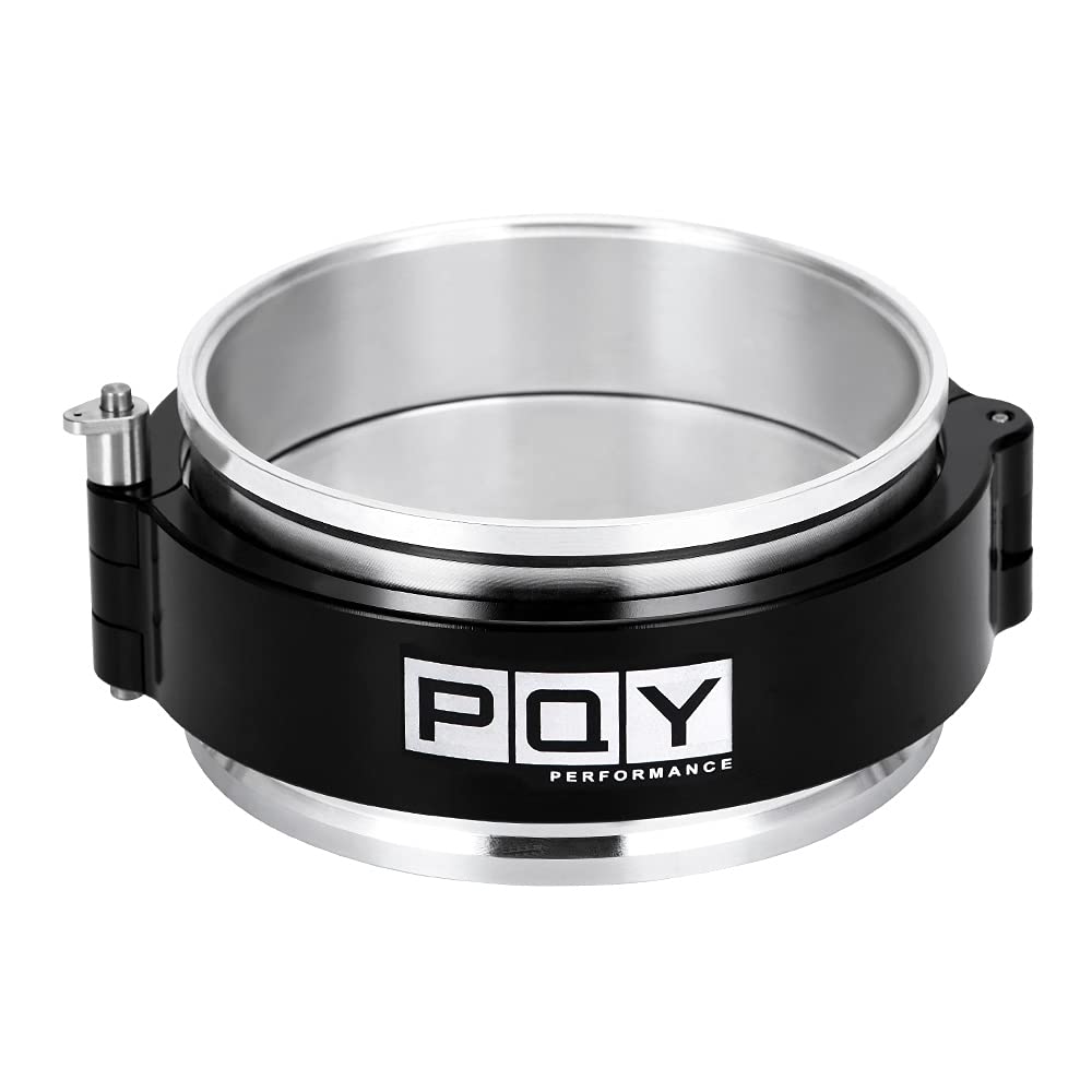 Pqy 4 Inch Aluminum Quick Release V Band Clamp With Flange Intake Intercooler Pipe Clamp Throttle Union Sleeve