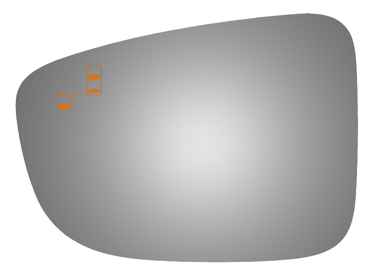 Burco 4522B Driver Side Power Replacement Mirror Glass with Lasered Holes to use with Factory Blind Spot Detector for 2014-2017 MAZDA 3, 2014-2017 MAZDA 6