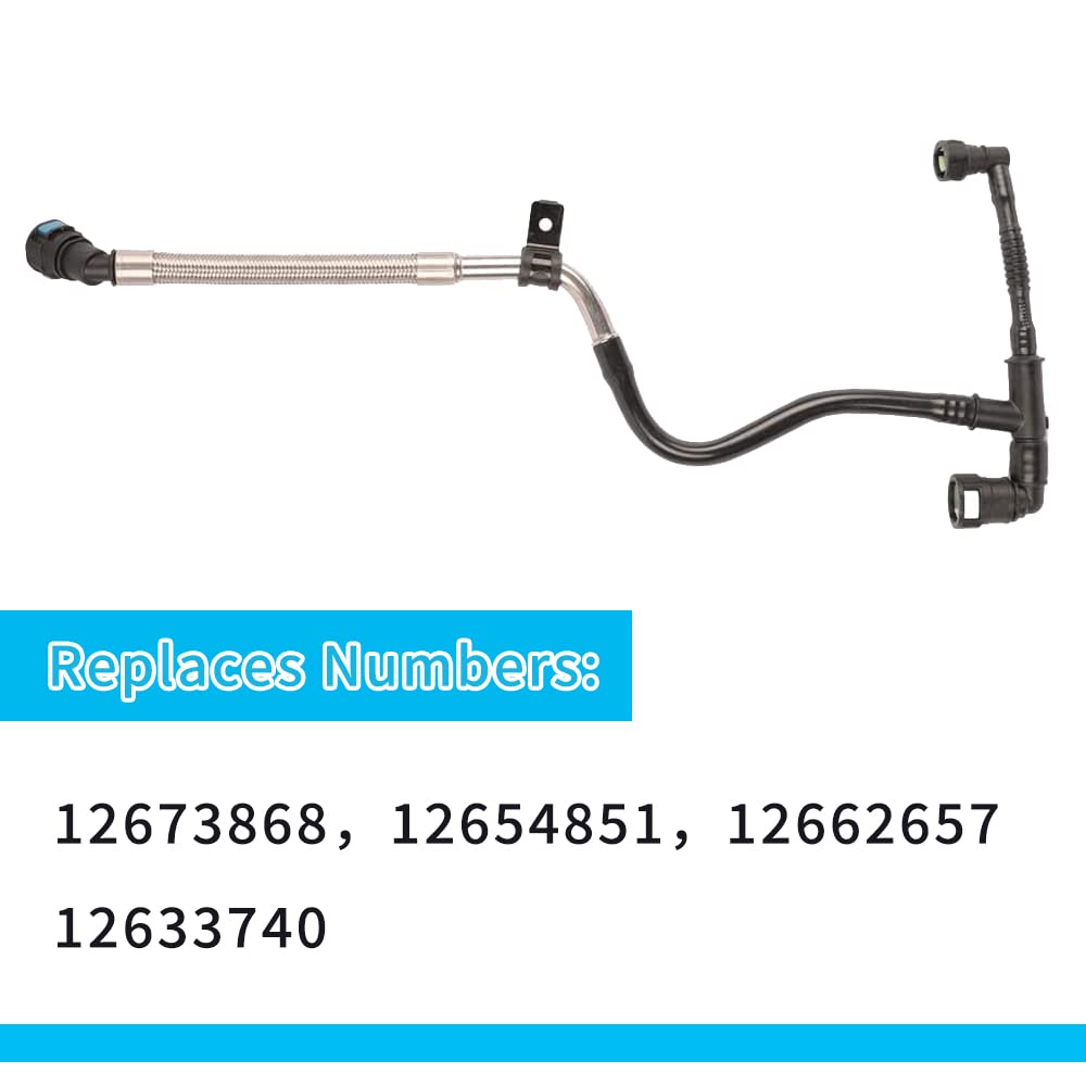 Getfarway Positive Crankcase Ventilation(Pcv) Tube Compatible With Buick Envision,Cadillac Ats,Chevrolet Malibu 2013-2018, 12673868,12654851,12662657