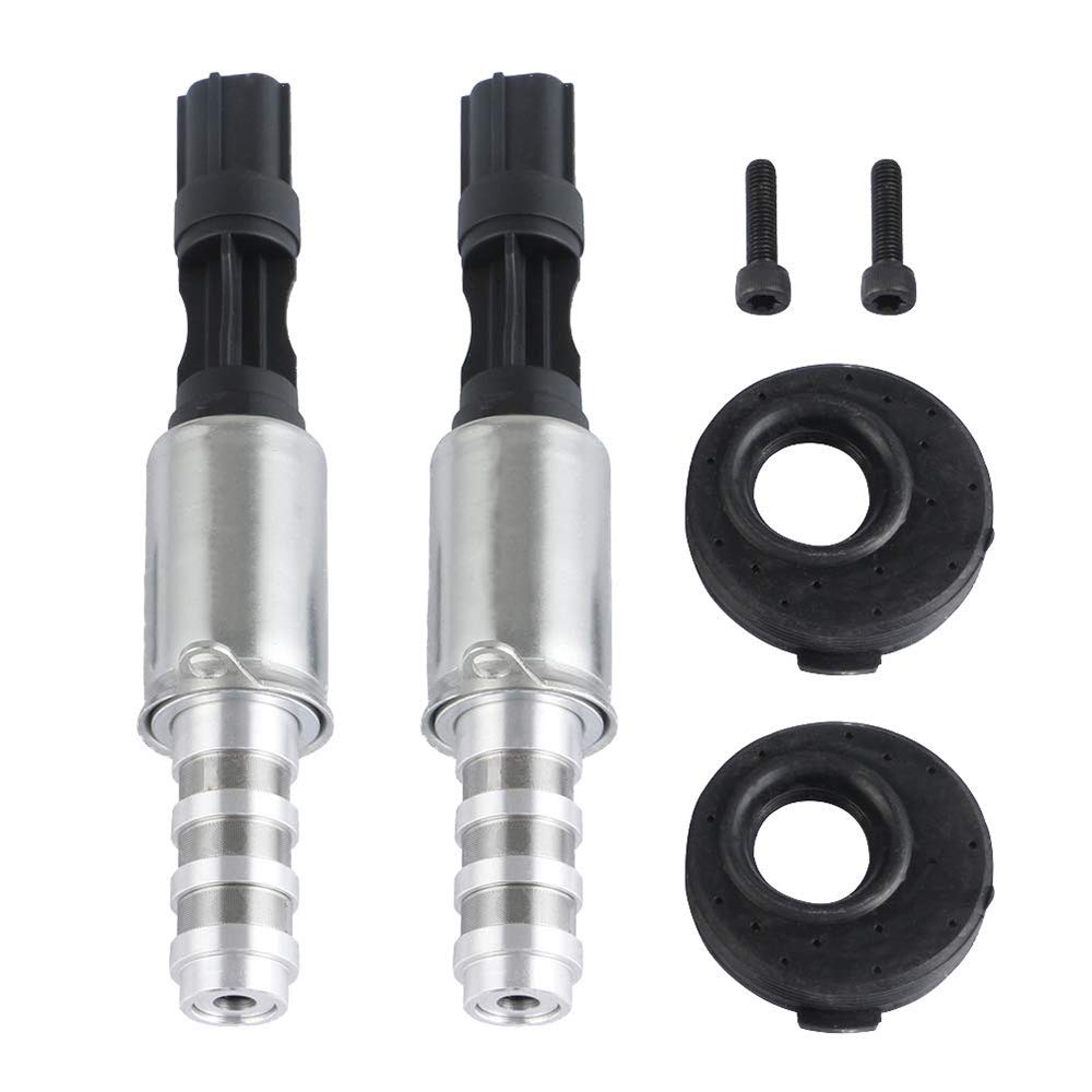 2Pcs Vct Camshaft Variable Valve Timing Solenoid For Ford Expedition Explorer F150 F250 F350 Mustang Lincoln Navigator Mercury Mountaineer 3V 5.4L 4.6L, Replace# 8L3Z-6M280-B With Cam Seals & Screws