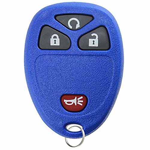 Keylessoption Keyless Entry Remote Control Car Key Fob Replacement For 15913421 -Blue