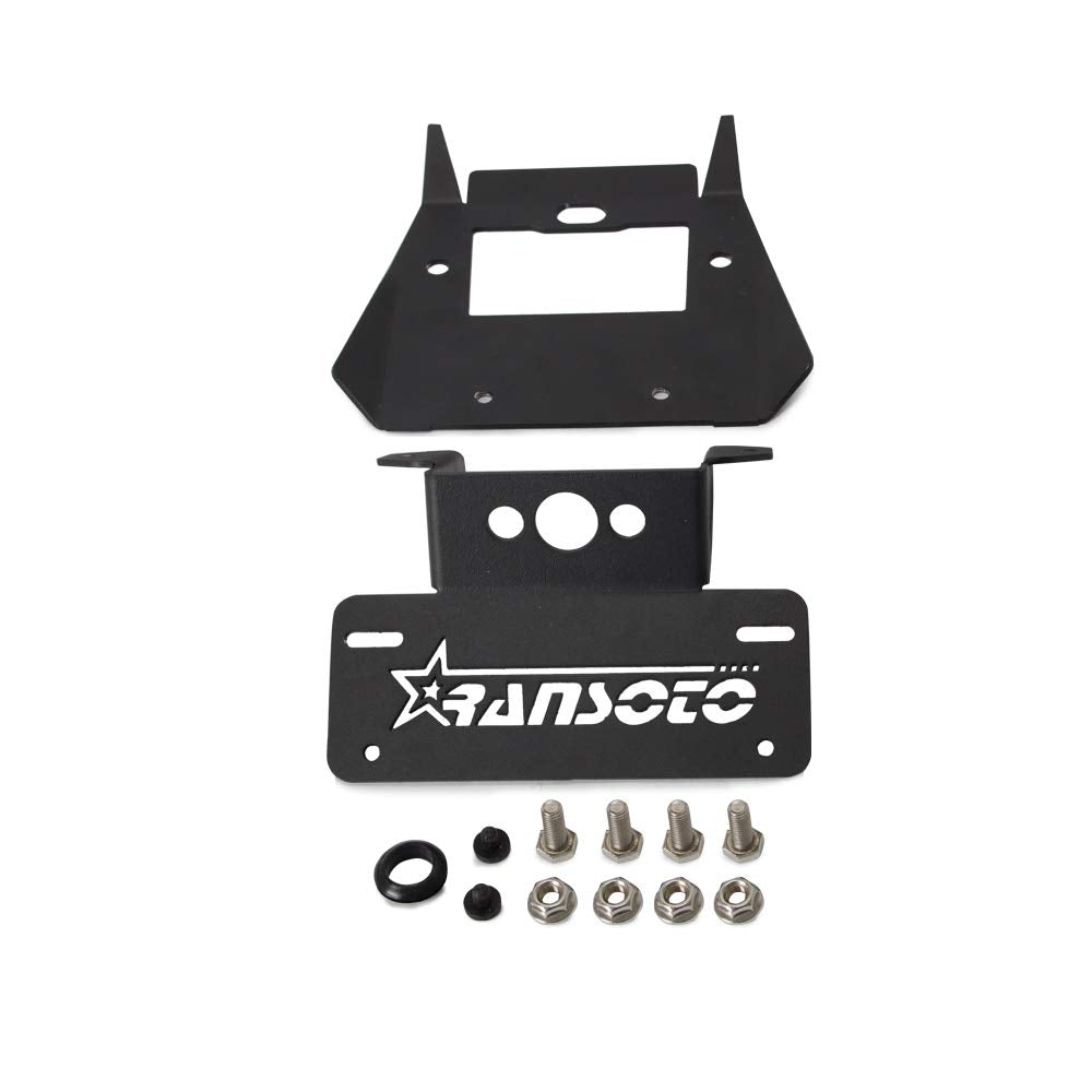 Ransoto Motorcycle Fender Eliminator License Plate Bracket Mount Holder Compatible With Honda Grom Msx125 2017 2018 2019 2020 Quick Install, Aluminium Material, Small And Light