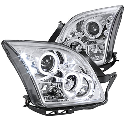 Spec-D Tuning Lhp-Fus06-Tm Ford Fusion Halo Chrome Clear Clear Projector Head Lights
