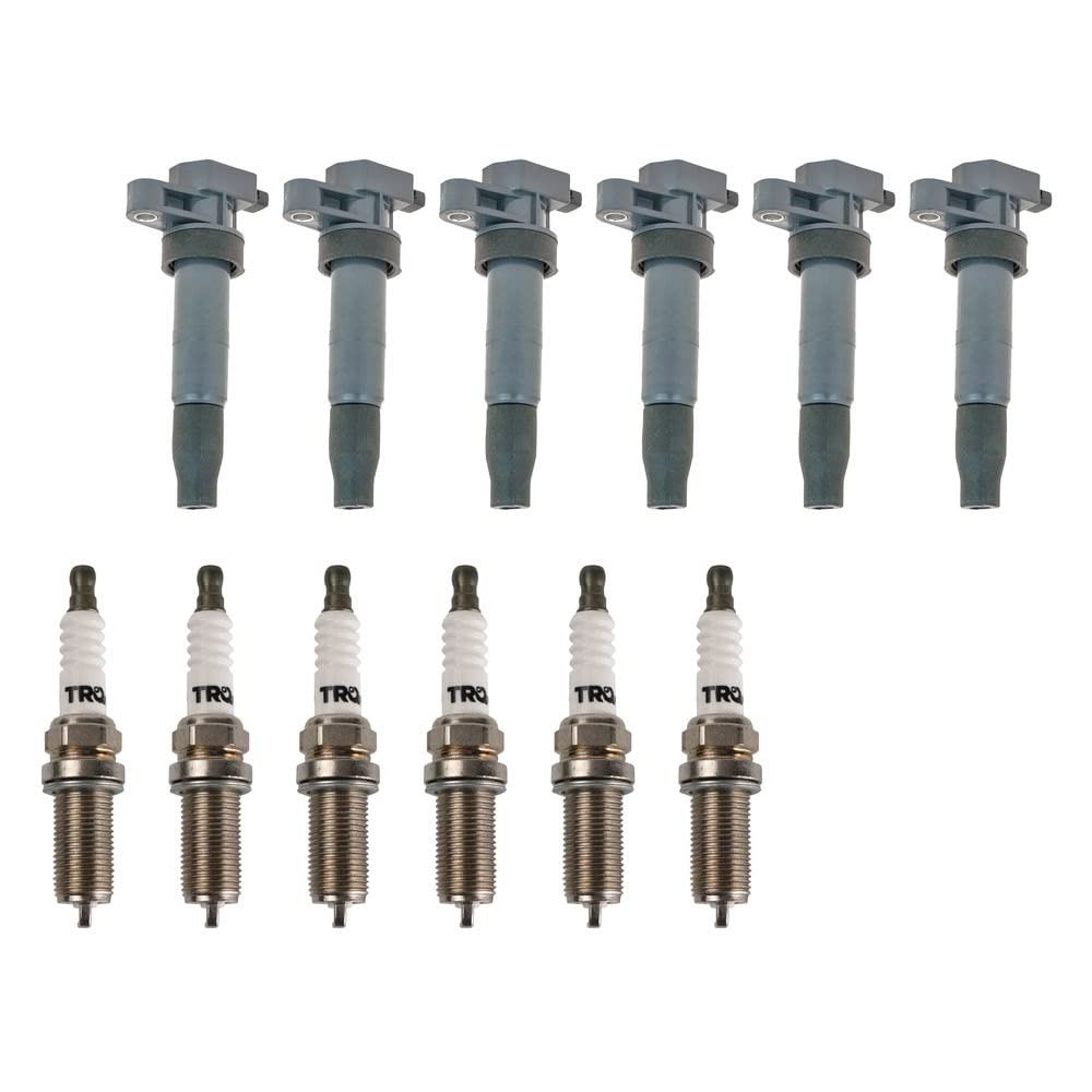 Trq Ignition Kit Ignition Coil Spark Plugs Compatible With 2006-2008 Hyundai Azera 2007-2008 Entourage 2007-2009 Santa Fe 2006-2