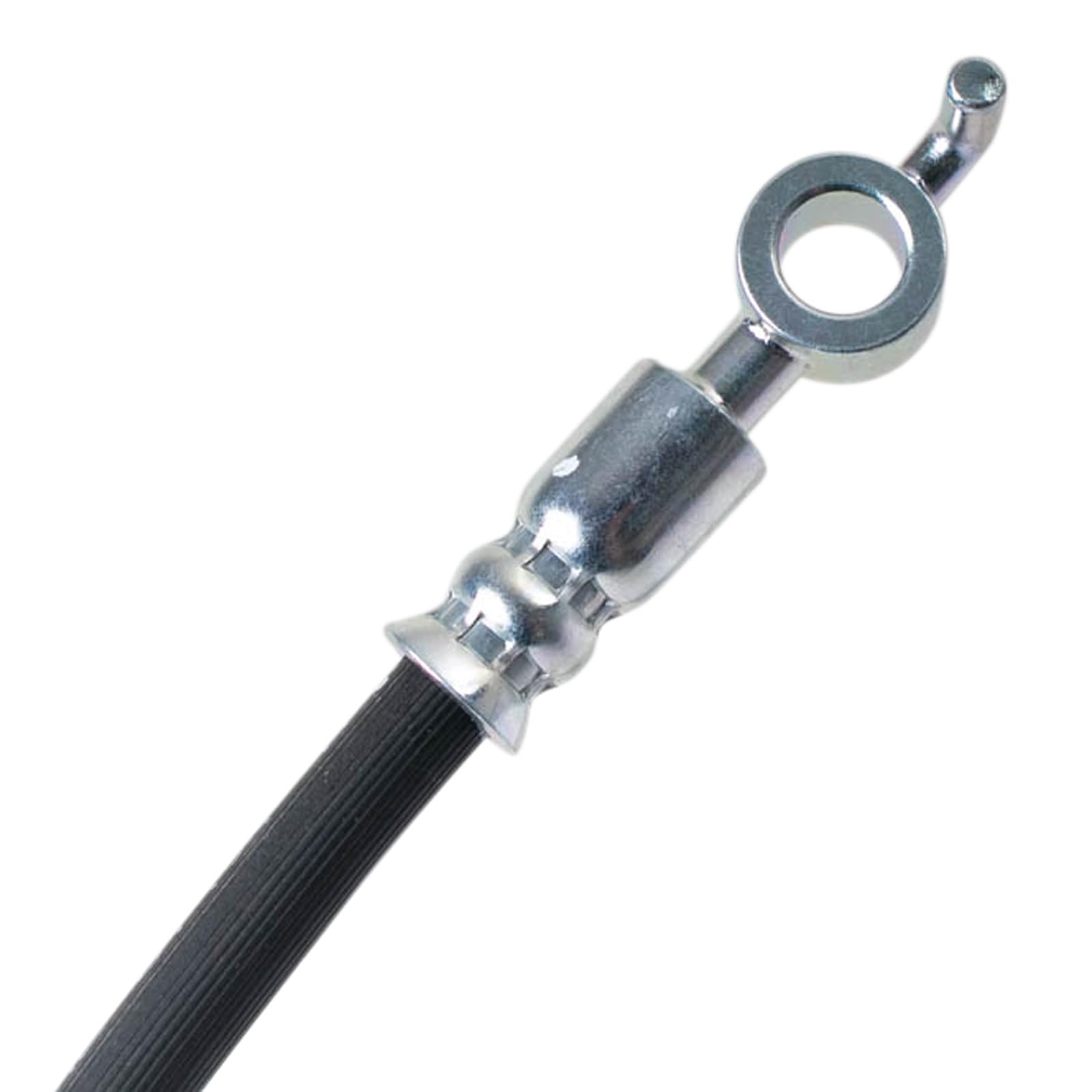 Trq Driver & Passenger Side Brake Hose Set Compatible With 1991-2003 Ford Escort 1991-1993 Mercury Tracer