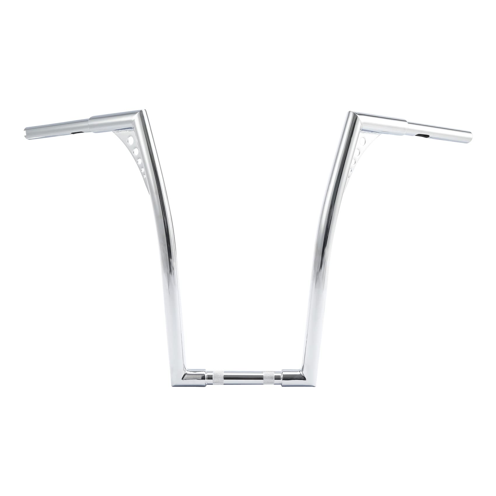 Xfmt Motorcycle Rise Ape Hangers Bar 1-1/4'' Batwing Handlebar For Harley Sportster Xl Softail Dyna Road King (Chrome, 20'')