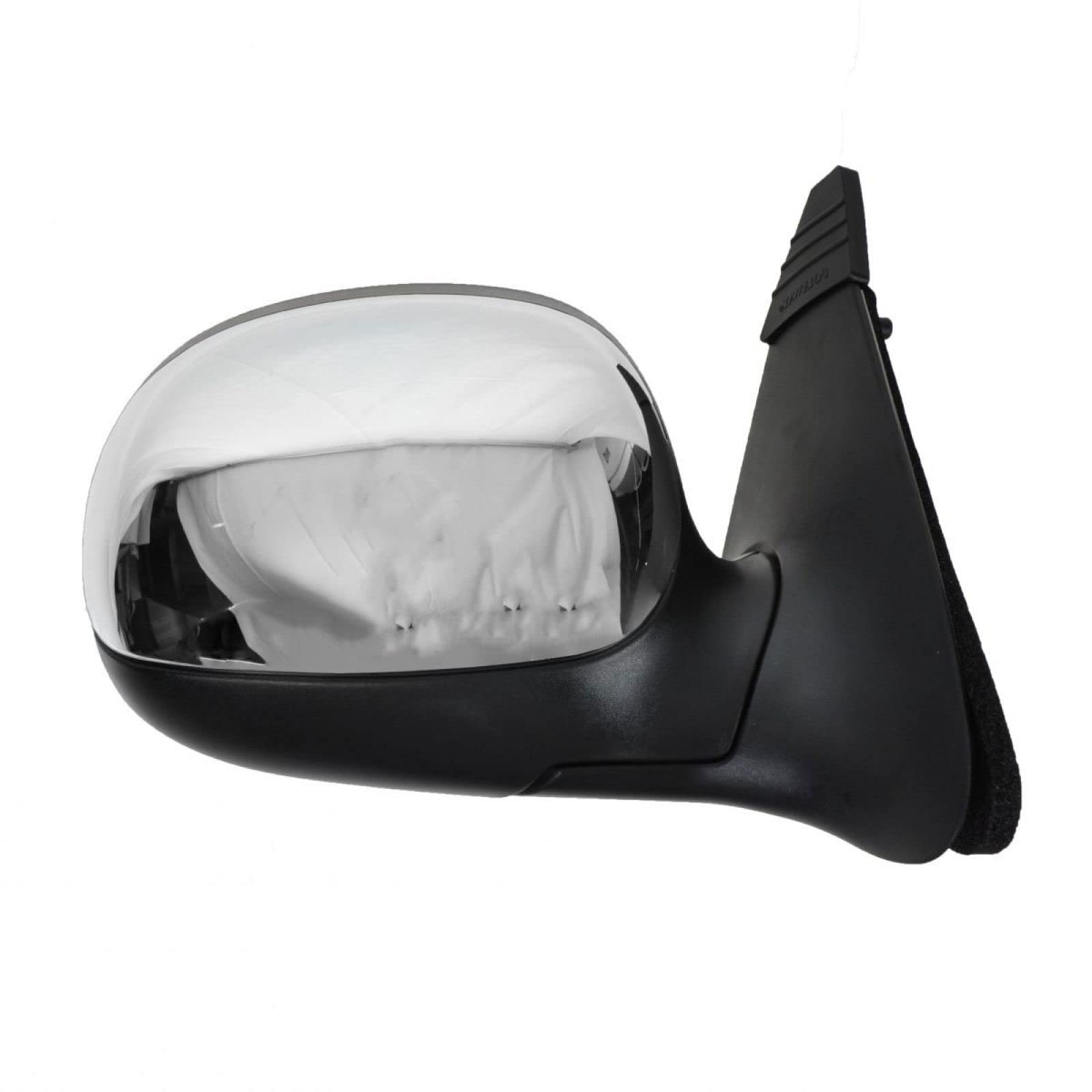 Trq Right Mirror Manual With Chrome Cover Passenger Side Compatible With 1997-2002 Ford F-150 Fo1321188