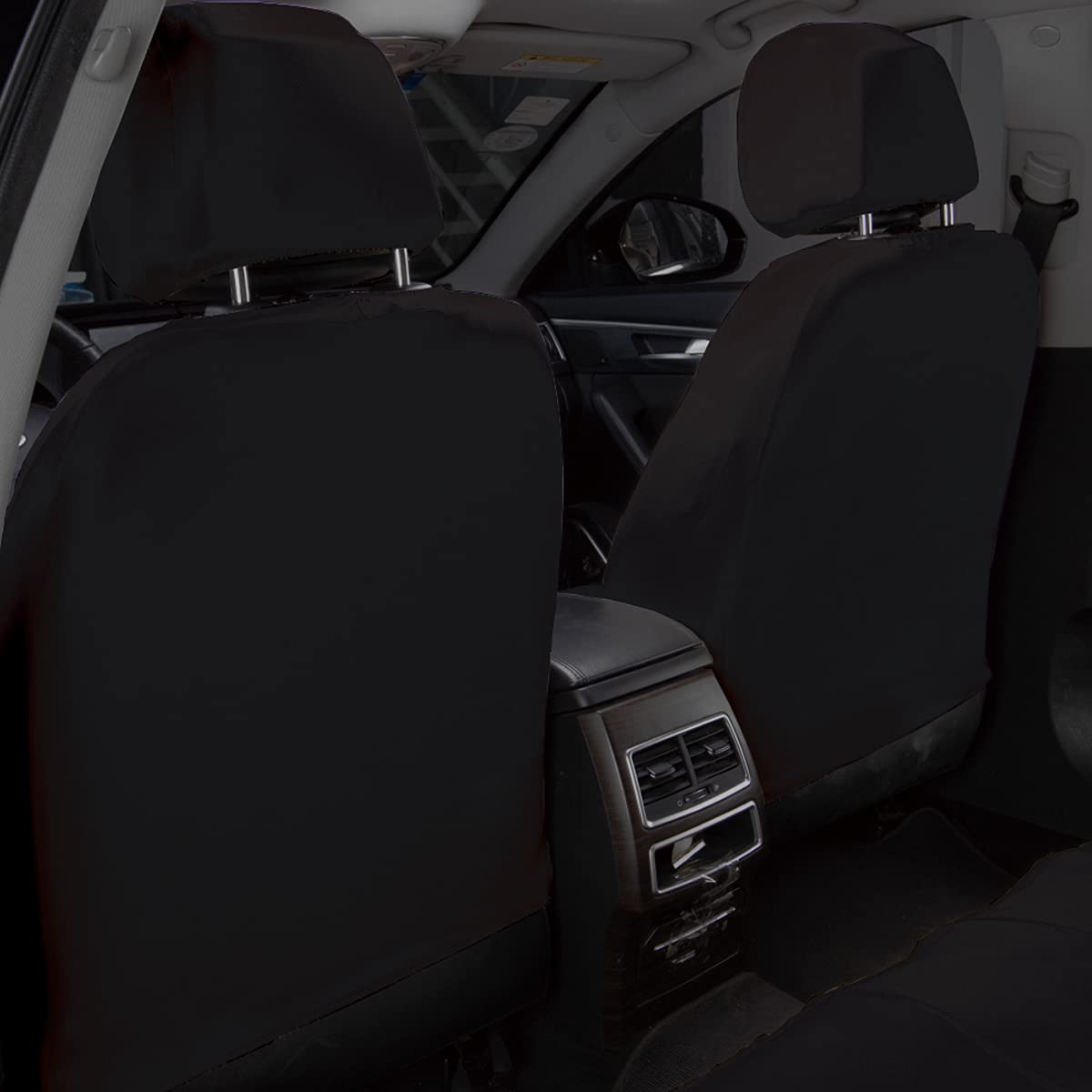 Flying Banner Car Seat Covers Set Beige Tan Front Seats Rear Bench Polyester Car Seat Protectors Easy Installations Rear Bench S