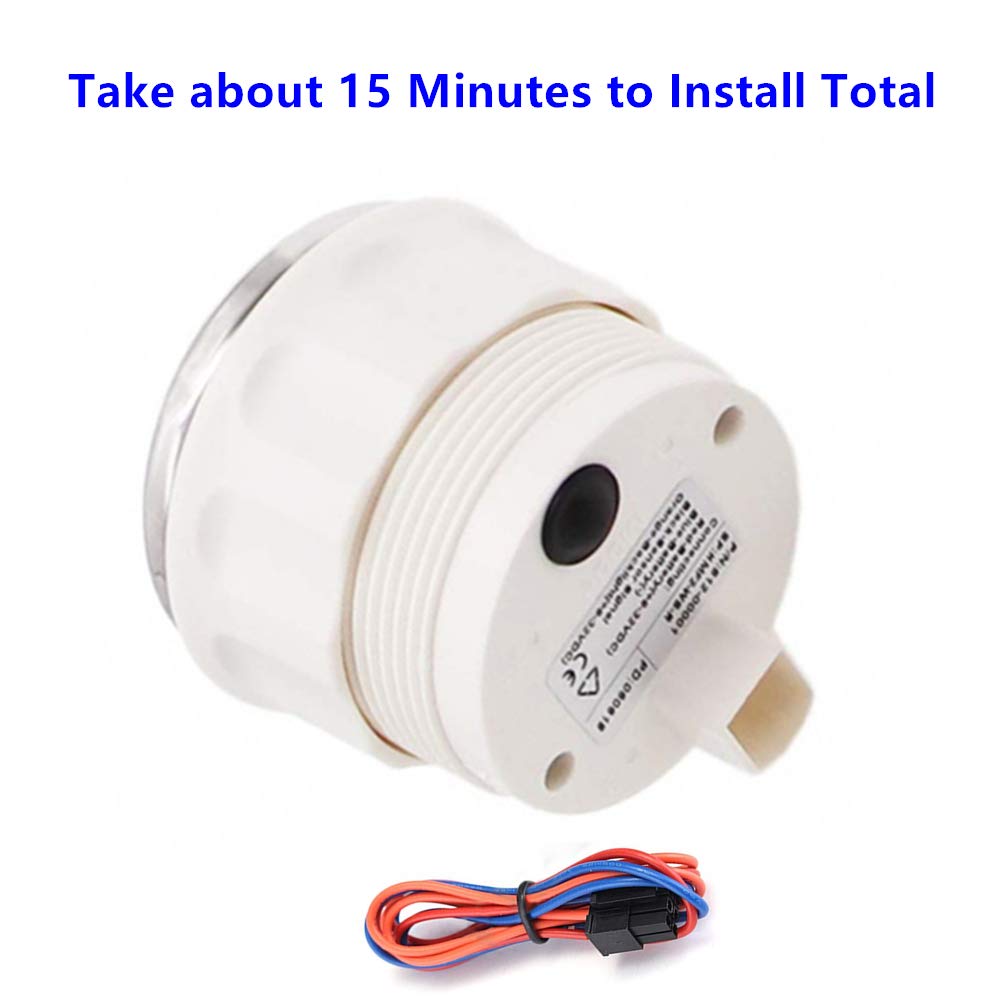 100TECH Fuel Level Gauge 240-33 ohms Boat Fuel Gauge Fuel Gas Gauge Aftermarket Marine Automotive Replacement Gauge 240-33ohm 0-