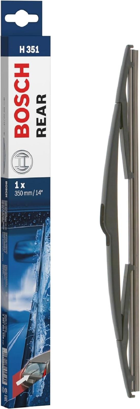 Bosch H351 Rear Wiper Blade; 14' - Single