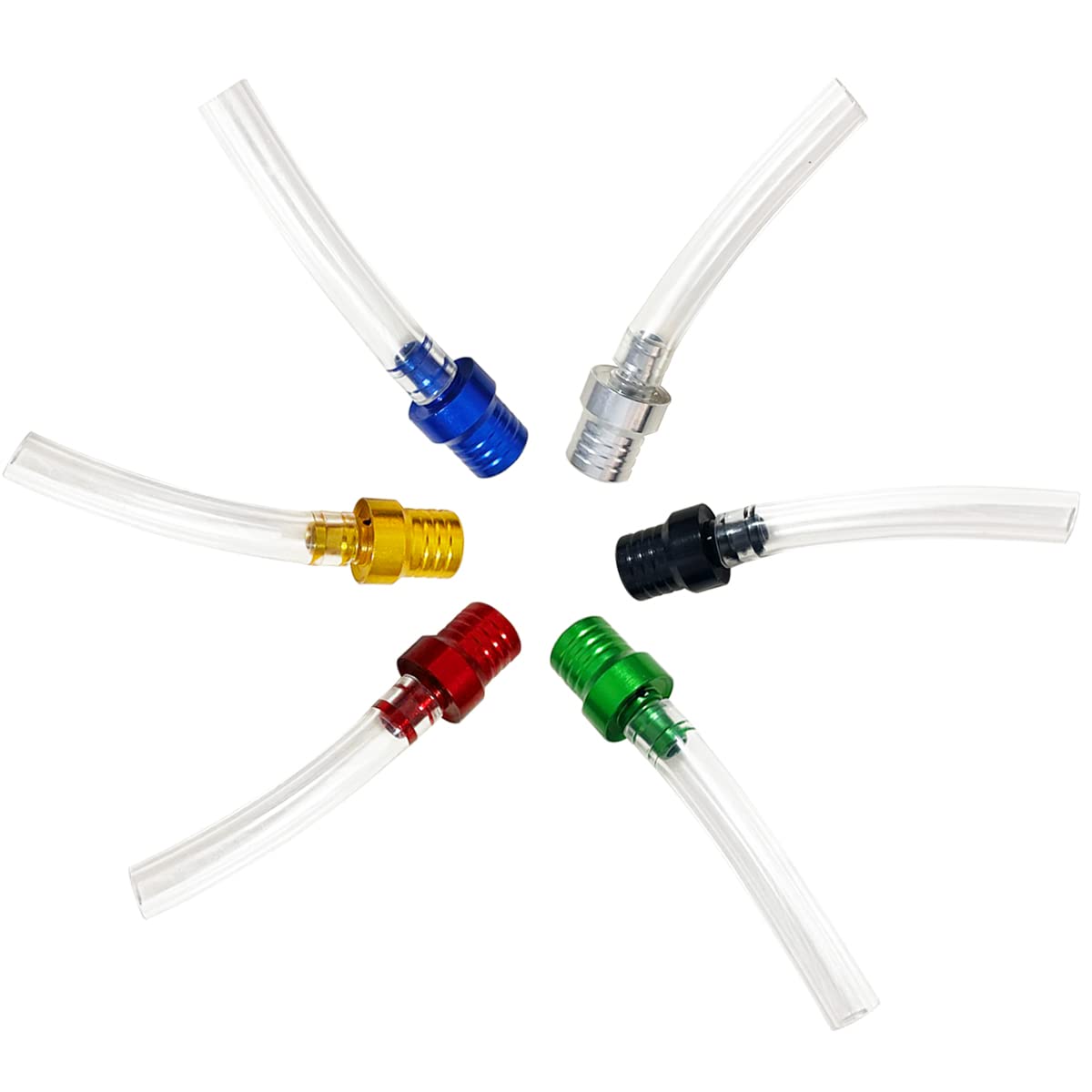 Apalie 6 Pcs Gas Cap Vent Tube, Fuel Gas Tank Cap Breather Vent Hose, Two-Way Breather Tube Vent For Motorcycle 50Cc 110Cc 125Cc