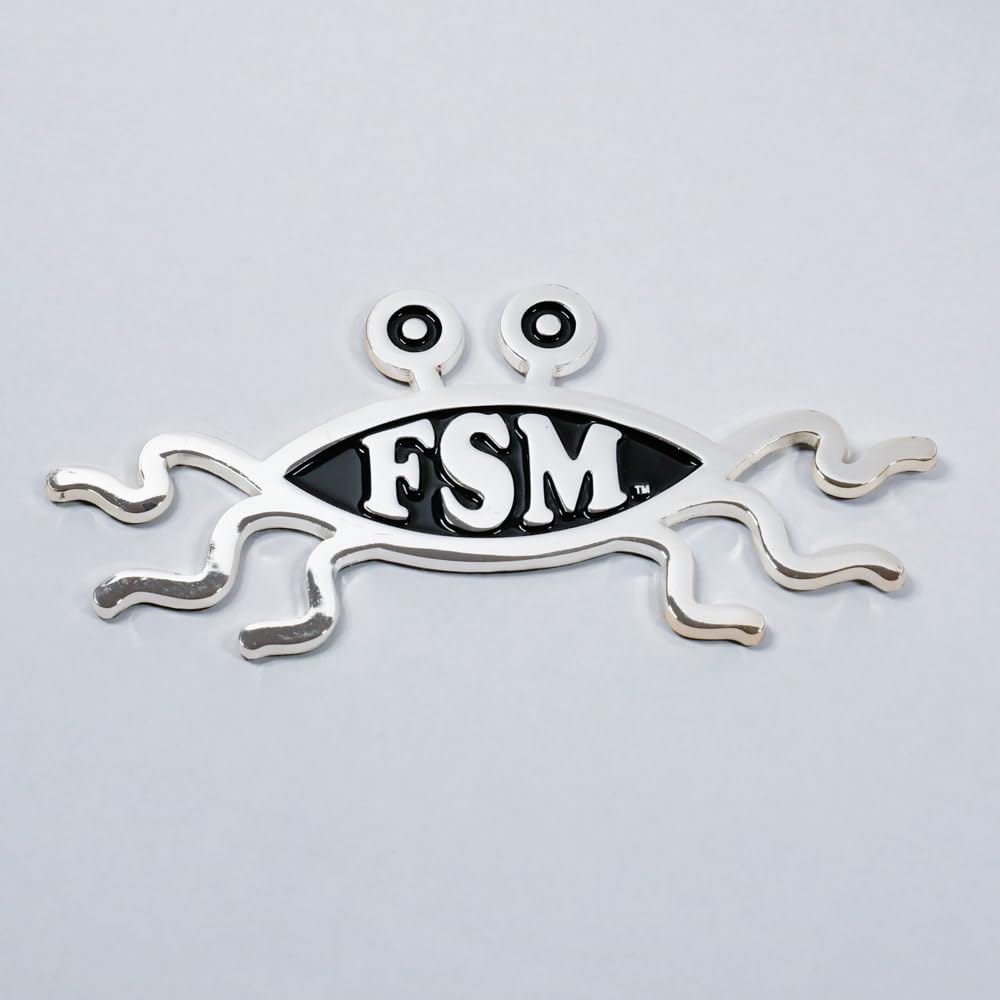 5.2'' Solid Metal Flying Spaghetti Monster Car Emblem