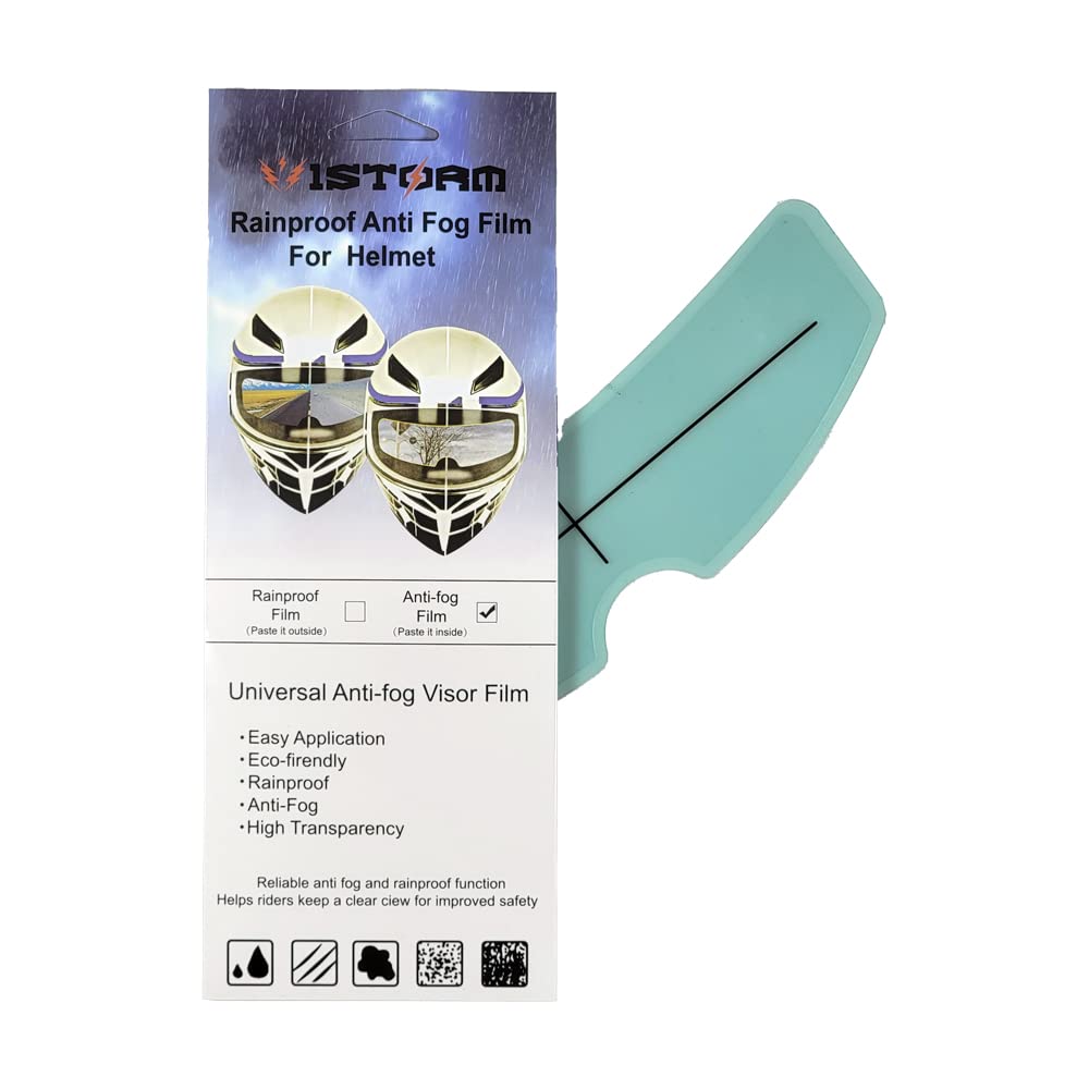 1Storm Motorcycle Full Face Helmet Shield Visor Water Proof Pinlock Anti Fog Film