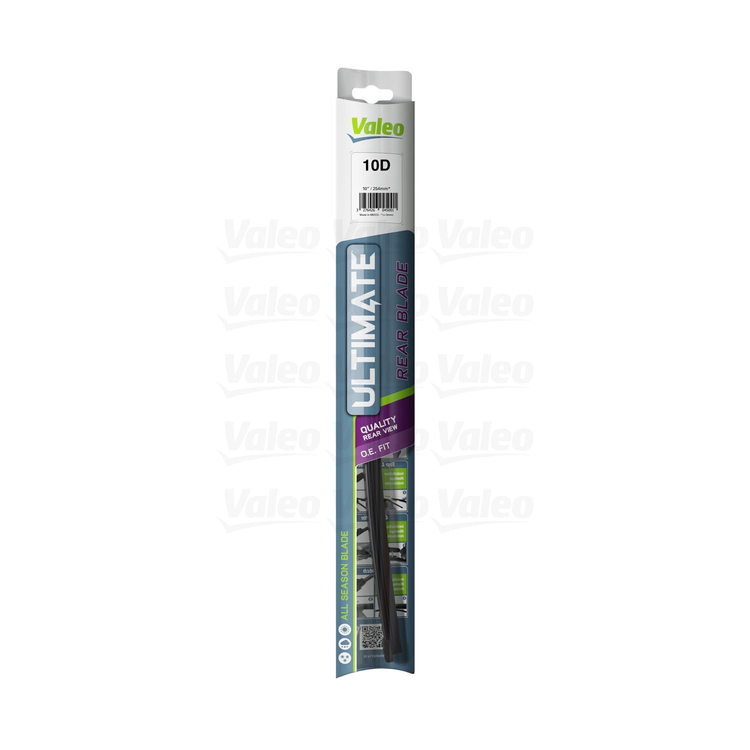 Valeo 10D 10'' Ultimate Rear Composite Wiper Blade, 1 Pack