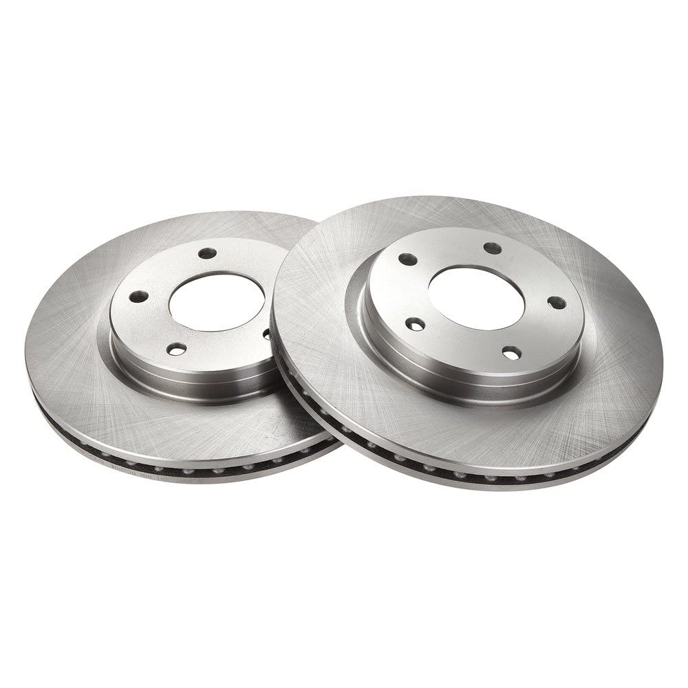 Trq Front Brake Rotors Set Vented Compatible With 2013-2019 Nissan Sentra