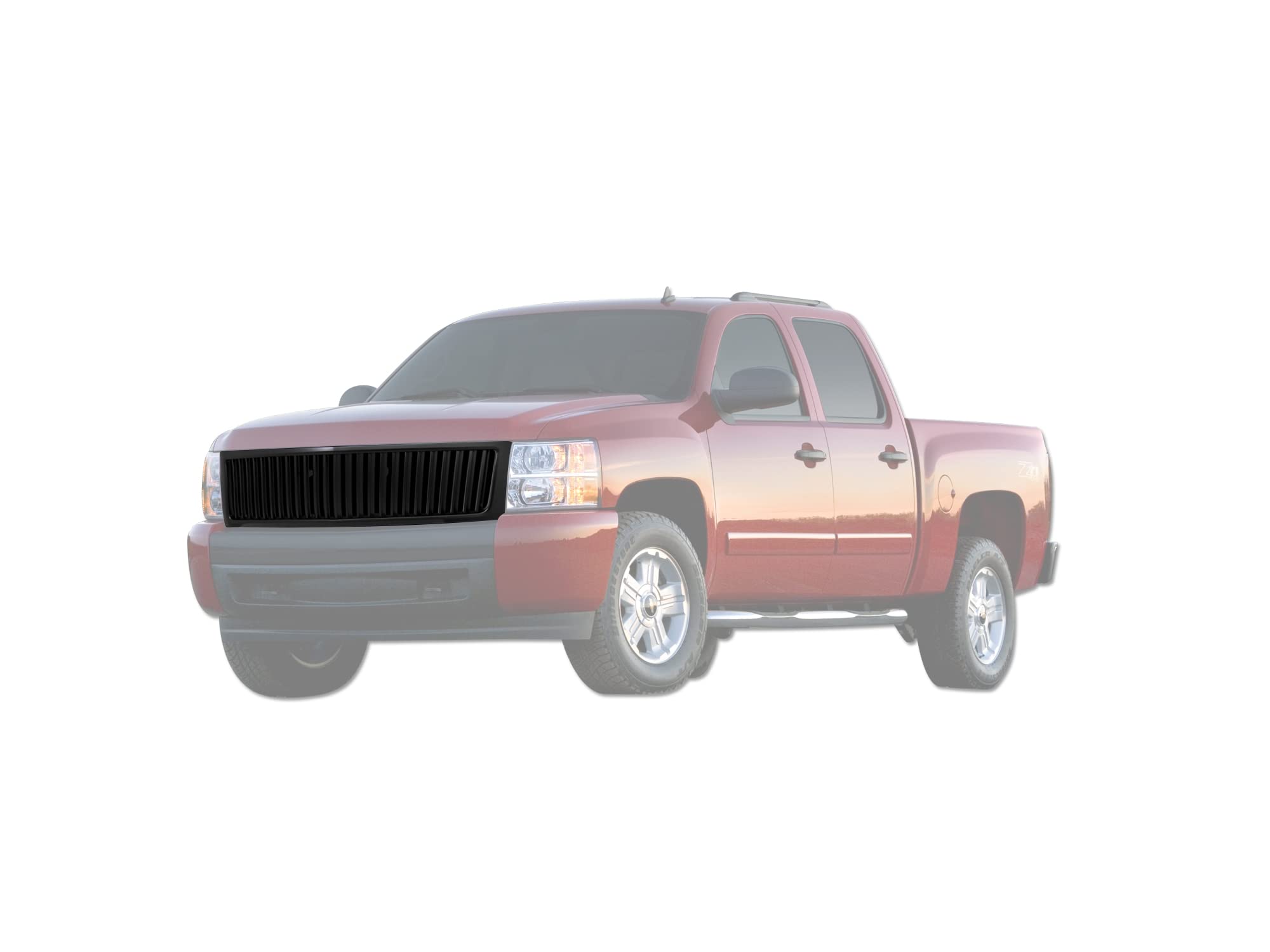 Armordillo 2007-2013 Chevy Silverado 1500 Vertical Grille Matte Black