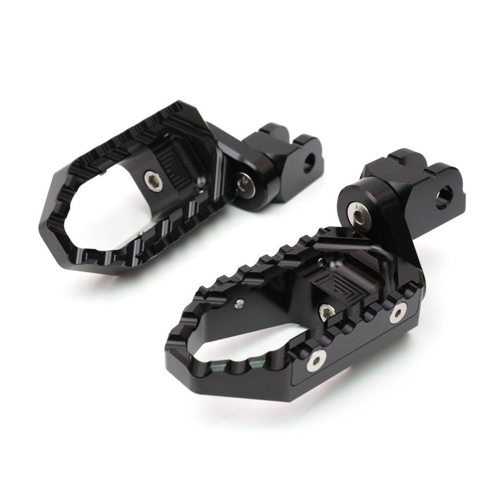 Mc Motoparts Black Cnc 25Mm Adjustable Riser Front Touring Foot Pegs Compatible With Nc 700 S/X 12-16 Nc750X Nc750S 16-19 20 21 22 23 Nc 750