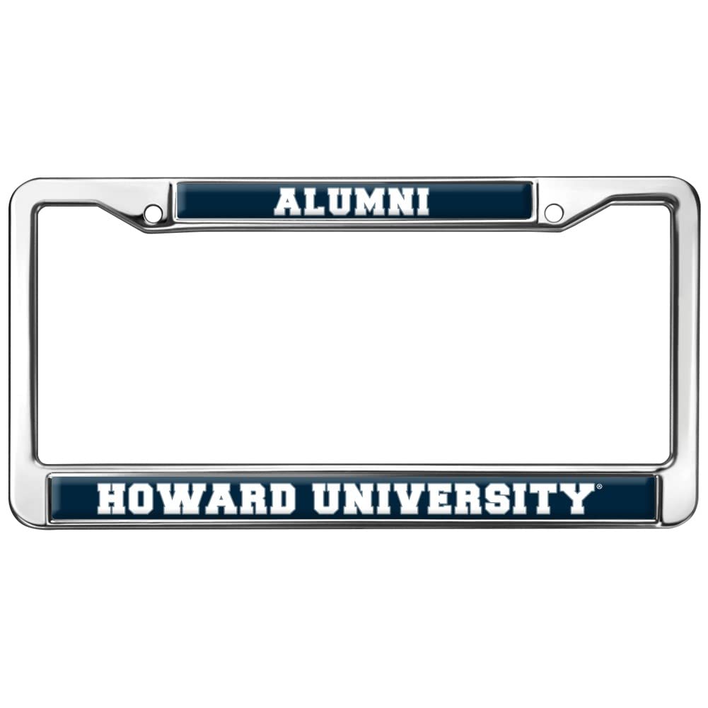 Howard University Alumni Logo Full Size Standard License Plate Metal Frame
