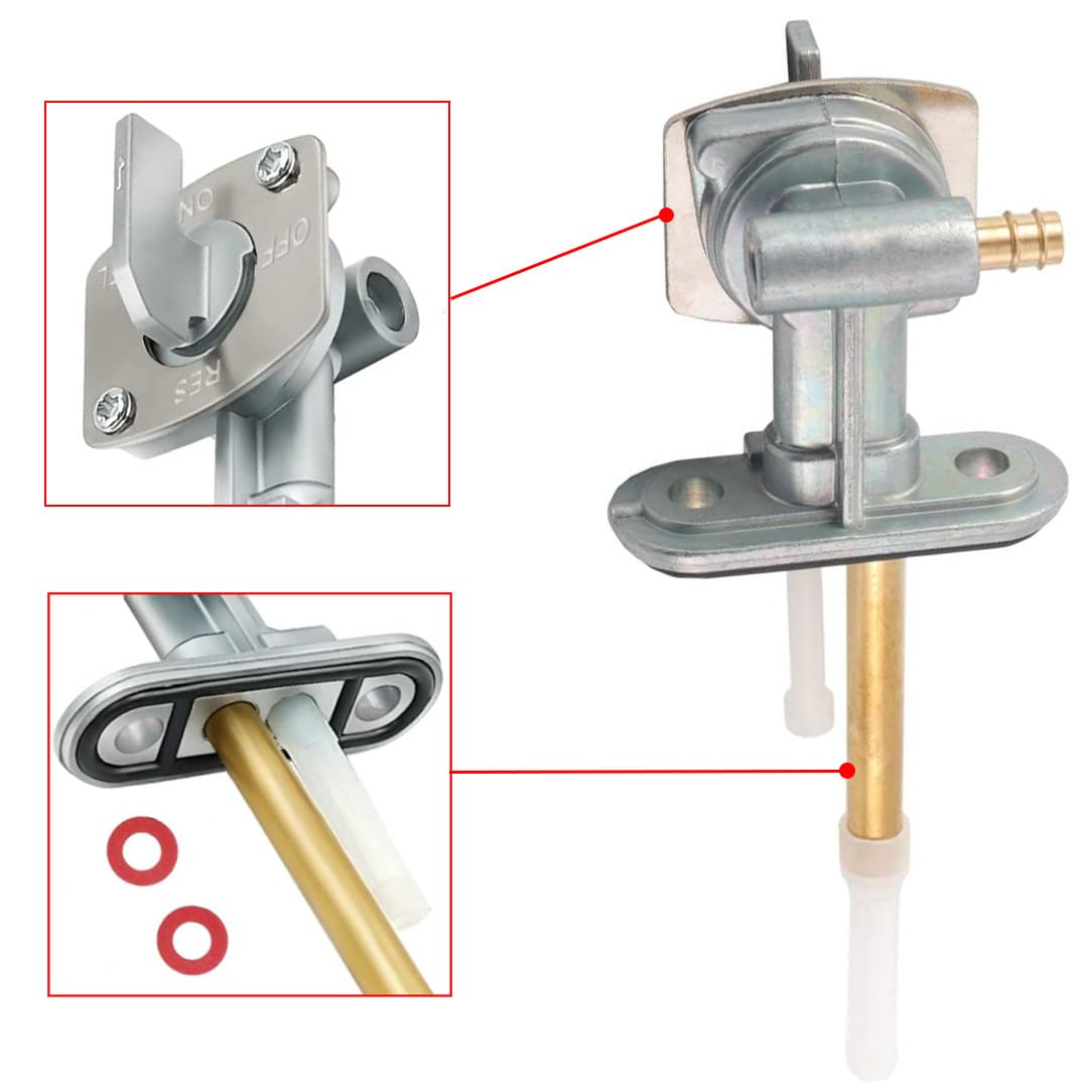 Earlyred Fuel Gas Switch Petcock Line For Yamaha Ttr 90 125 225 230 250 Timberwolf Bear Tracker Big Bear 250 Grizzly Raptor Warrior Wolverine 350 Moto-4 For Kawasaki Klf 300 For Suzuki Quadsport 400