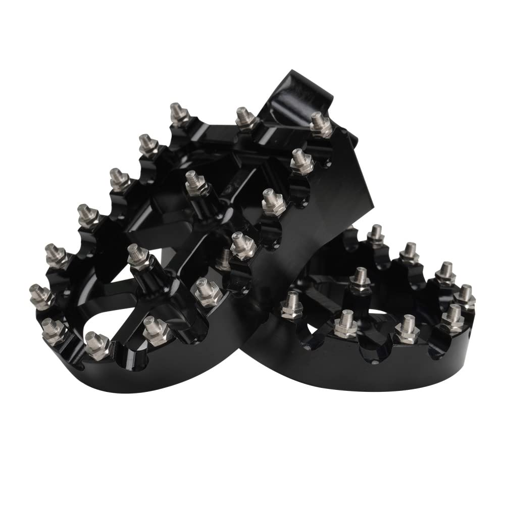 Jfg Racing Dirt Bike Foot Pegs,Cnc Rest Pedal Footpegs For Yz65 18-23/Yz85 02-23/ Yz125 97-23/Yz250 98-23/Yz250F Wr250F 01-23/Yz450F Wr450F 03-23/Yz125X 17-23/Yz250X Yz250Fx Yz450Fx Wr426F-Black