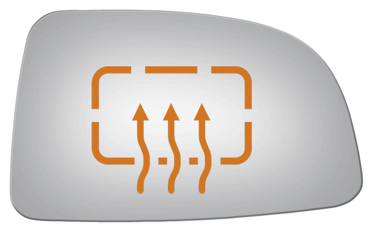 Burco 5268H Convex Passenger Side Power Replacement Mirror Glass Heated For 2007-2010 Kia Rondo