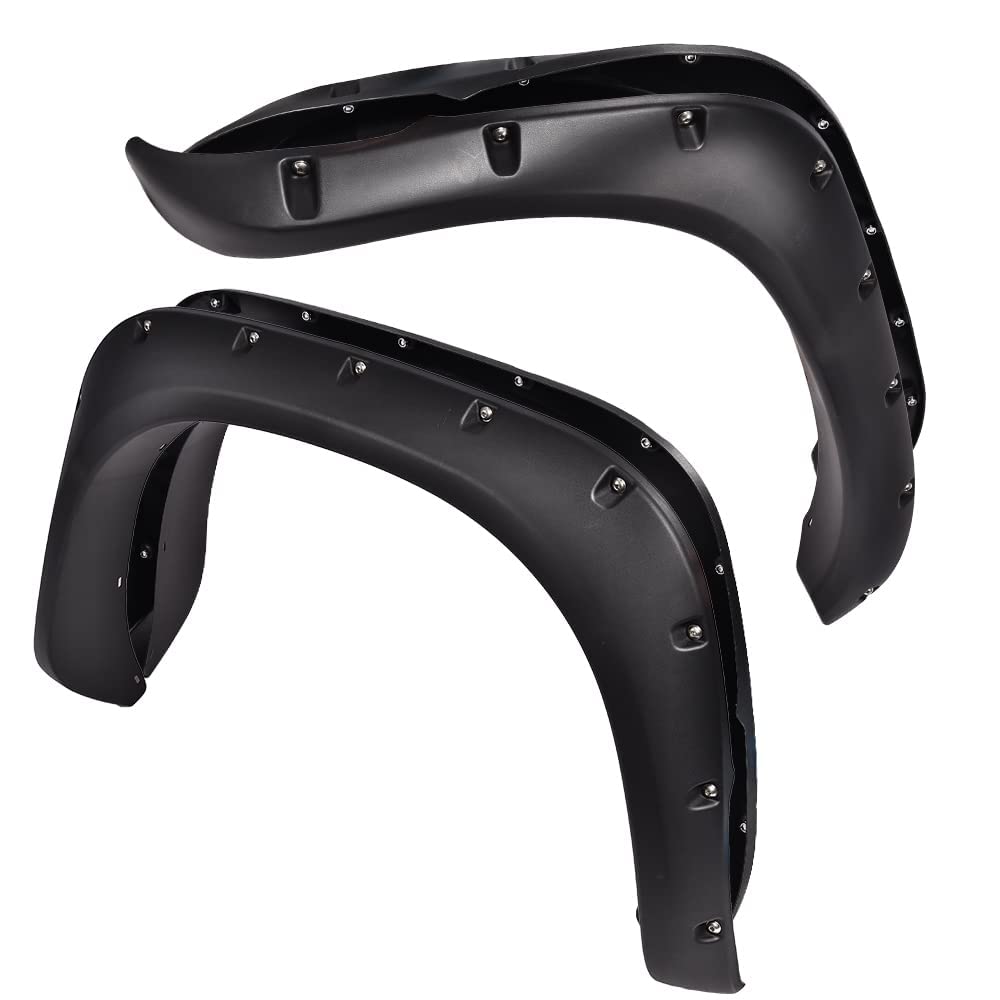 Pit66 4 Pcs Rugged Fender Flares Compatible With 2002-2008 Dodge Ram 1500/2003-2009 Dodge Ram 2500 3500 (Fits Fleetside, Not Fit