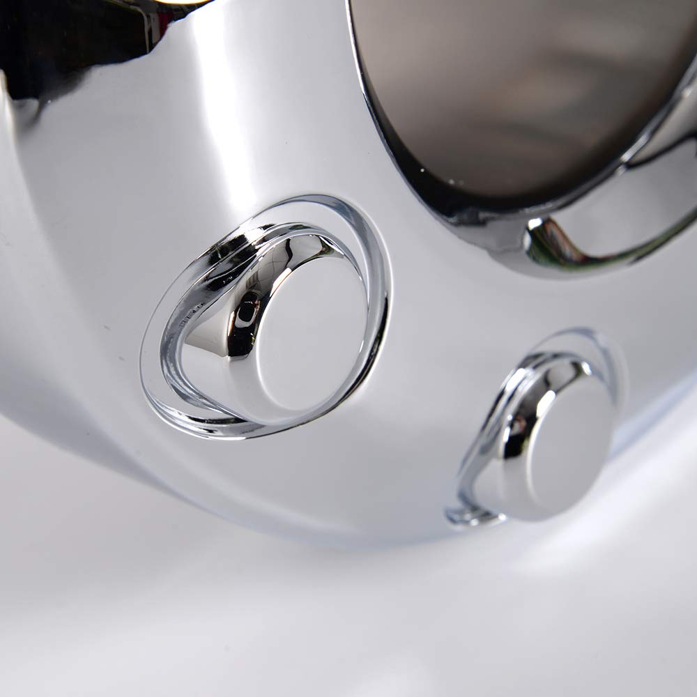 PIT66 Wheel Center Cap, Compatible with 05-18 Ford F350 F-350 Dually Pickup Truck 2 PCS Chrome Open Front 4x4 Wheel Center Hub C