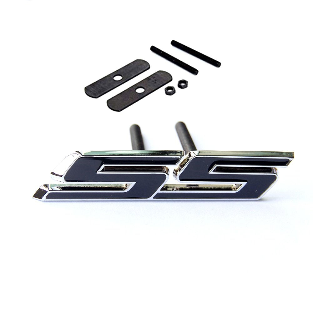Yoaoo 1X Oem Grille Ss Emblem Badge 3D Compatible With Zl1 1Le Series Front Chrome Black