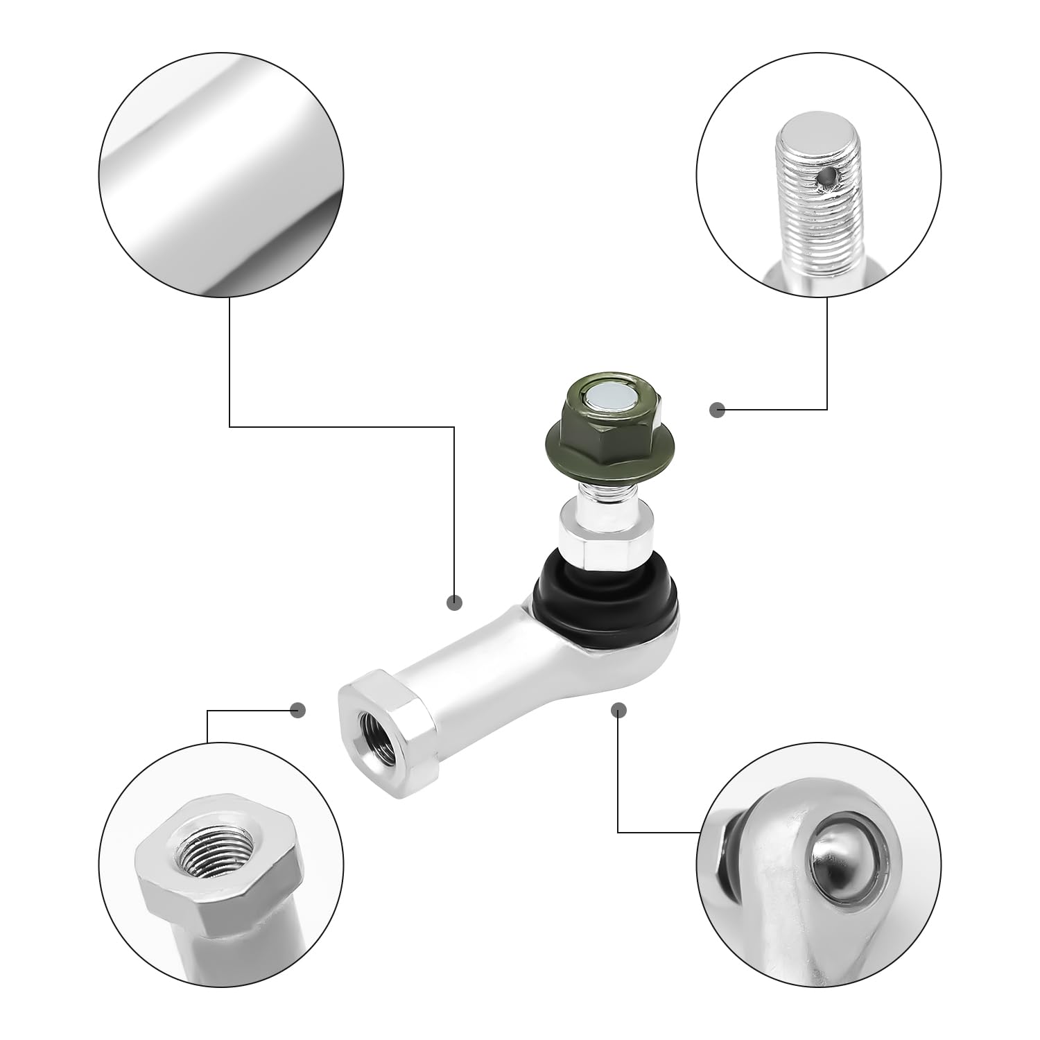 Drive-Up Club Car Tie Rod Ends, Club Car Precedent Tie Rod End For Club Car Precedent 2004-Up And Club Car Tempo 2018-Up Gas Or Electric Models, Oem102022601 102288301