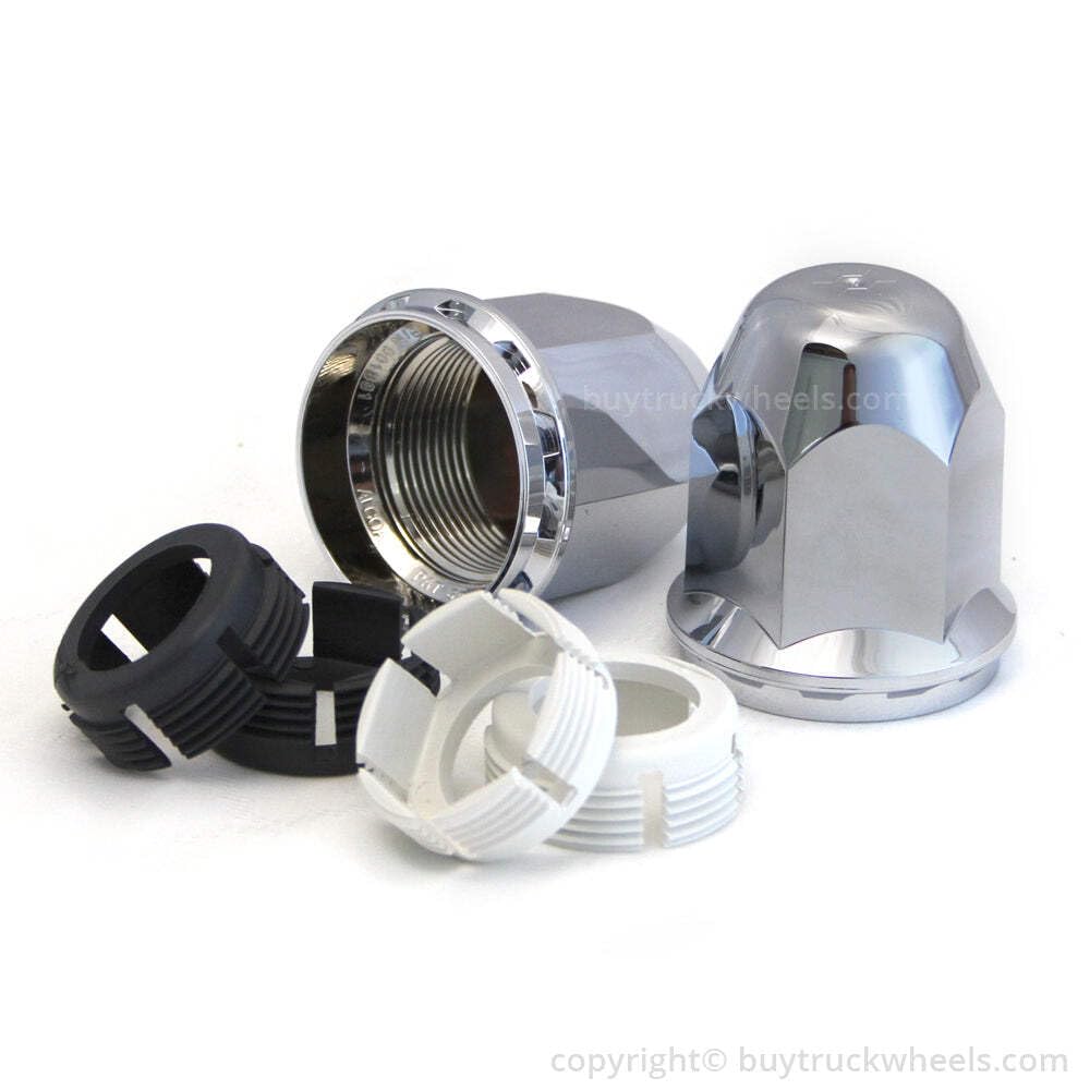 Alcoa Hex Lug Nut Cover for Two-Piece Flange Nut (001881 10 Pack with Inner Clamps)